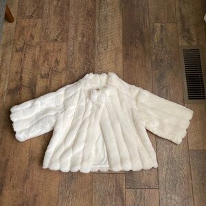 1960s Style Faux Fur Cropped Coat